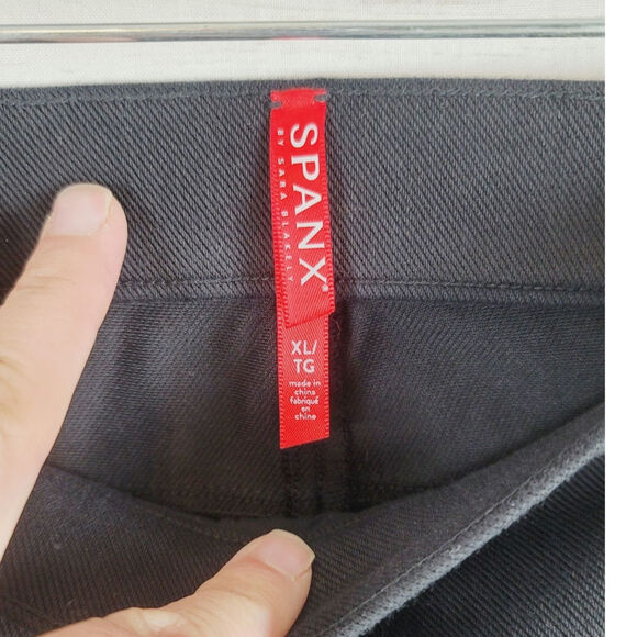 SPANX Jean-ish Ankle Leggings in Black, sz XL - Picture 6 of 16